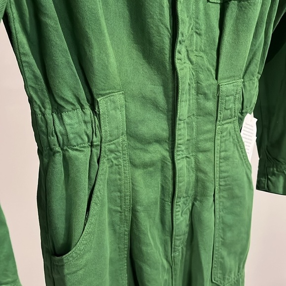 Anthropologie Etica NWT Kingsley Utility Jumpsuit Juniper Green Denim - XS - Picture 7 of 12